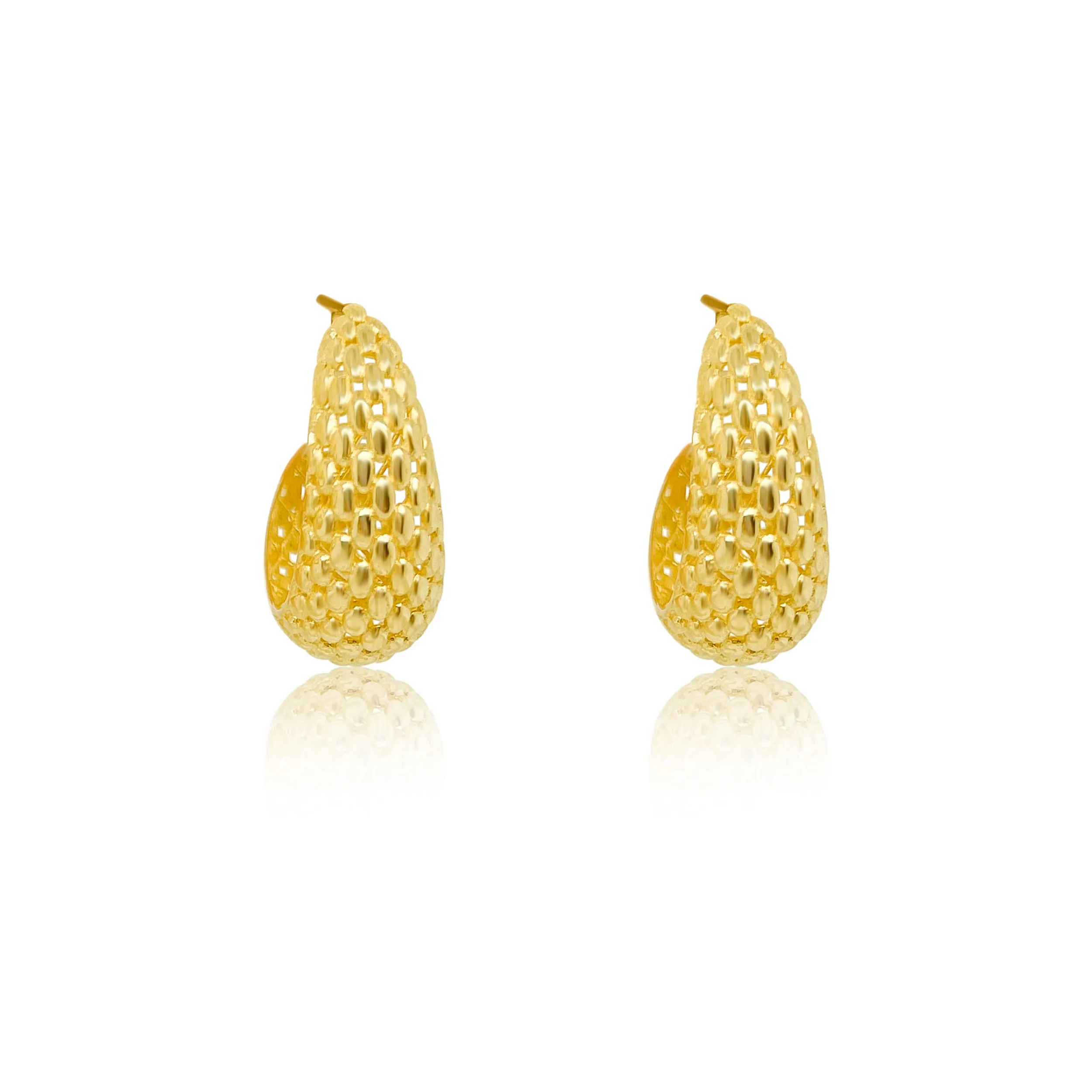 Yellow Gold Chunky Huggie Earrings *ONLINE EXCLUSIVE*