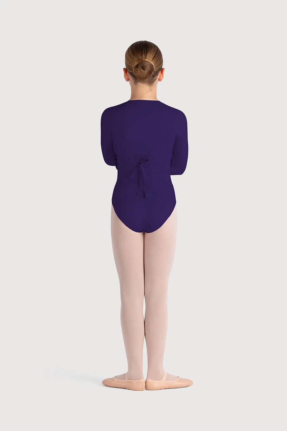 Z0858G - Bloch Overture Crossover Girls Long Sleeve Wrap Top