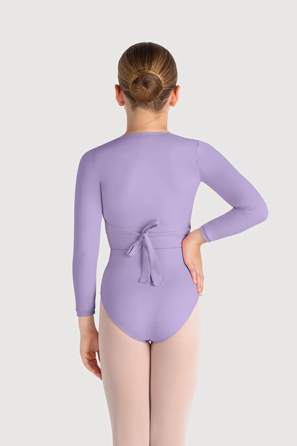 Z0858G - Bloch Overture Crossover Girls Long Sleeve Wrap Top