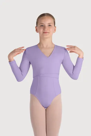 Z0858G - Bloch Overture Crossover Girls Long Sleeve Wrap Top