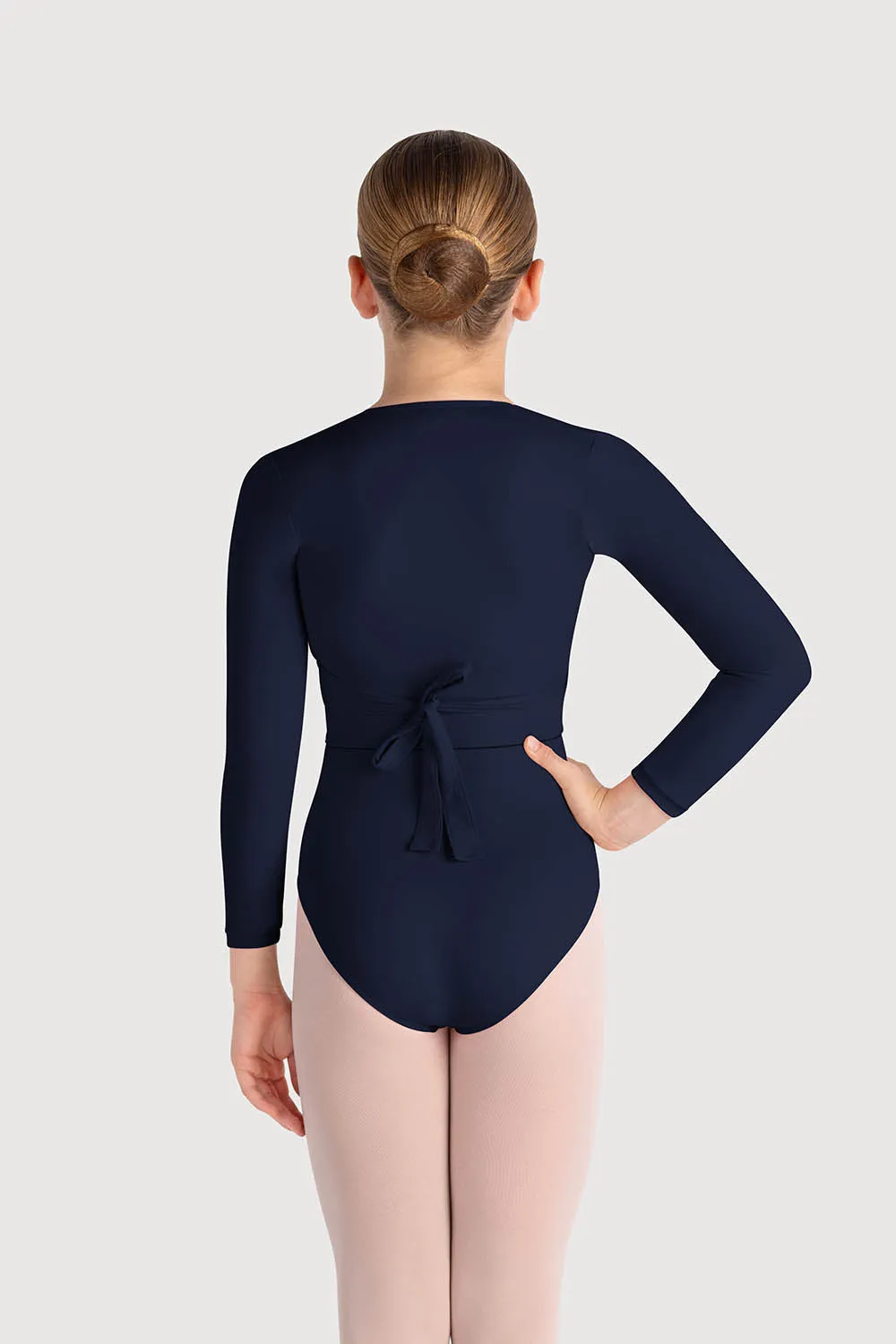 Z0858G - Bloch Overture Crossover Girls Long Sleeve Wrap Top
