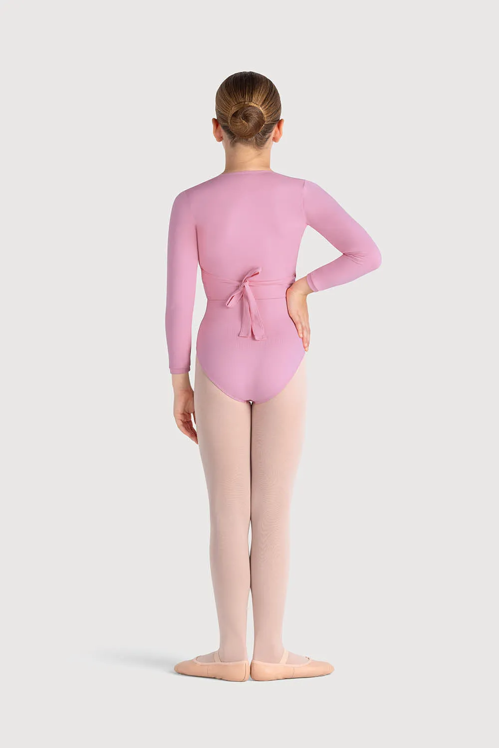 Z0858G - Bloch Overture Crossover Girls Long Sleeve Wrap Top