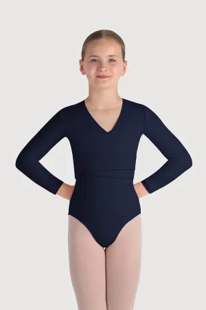Z0858G - Bloch Overture Crossover Girls Long Sleeve Wrap Top