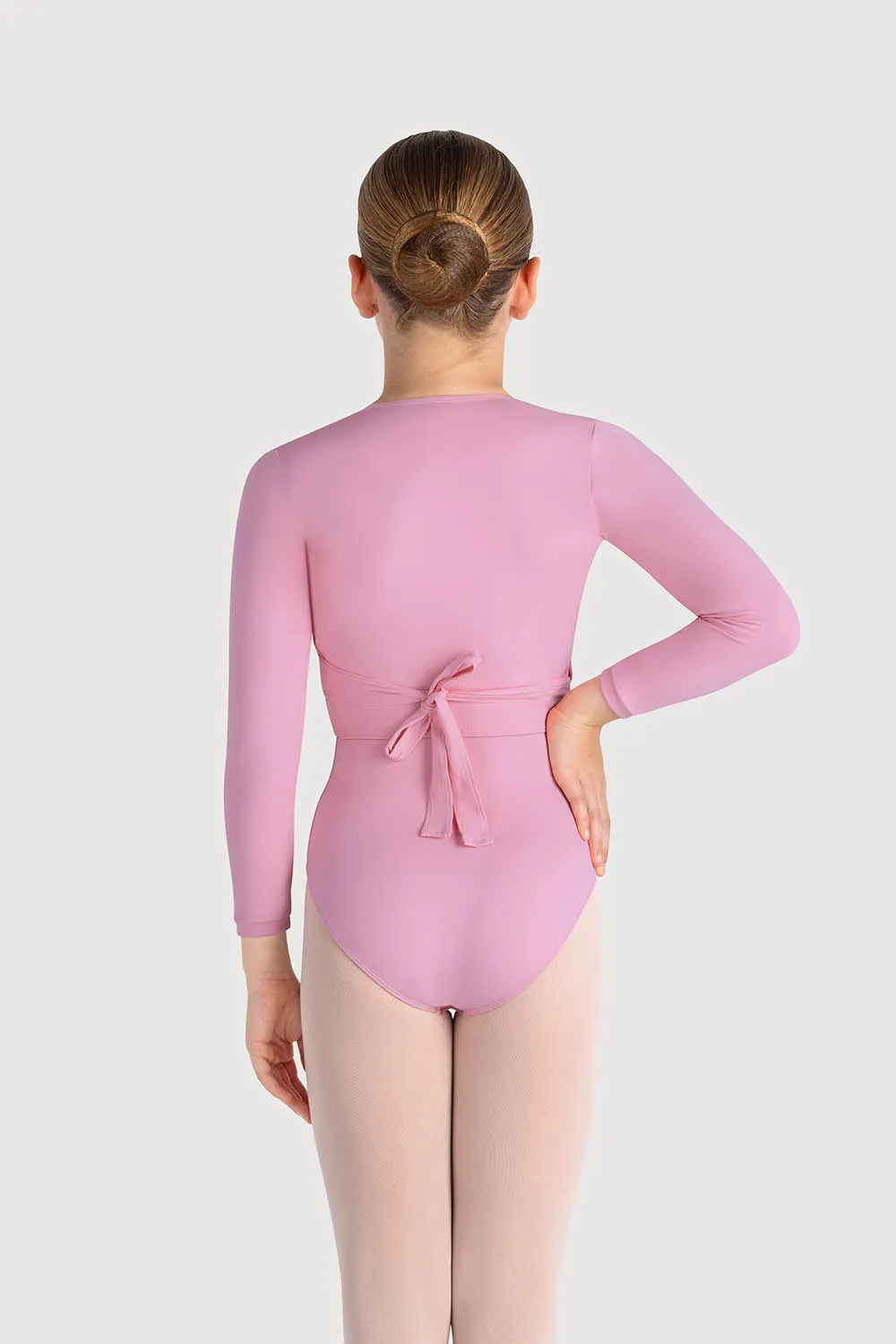Z0858G - Bloch Overture Crossover Girls Long Sleeve Wrap Top