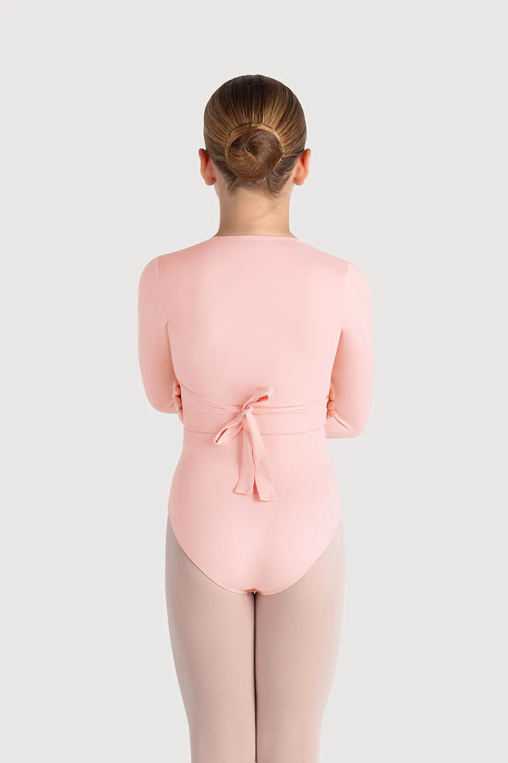 Z0858G - Bloch Overture Crossover Girls Long Sleeve Wrap Top