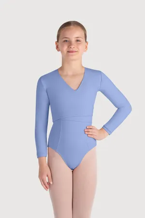 Z0858G - Bloch Overture Crossover Girls Long Sleeve Wrap Top