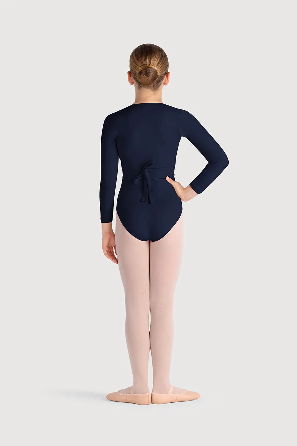Z0858G - Bloch Overture Crossover Girls Long Sleeve Wrap Top