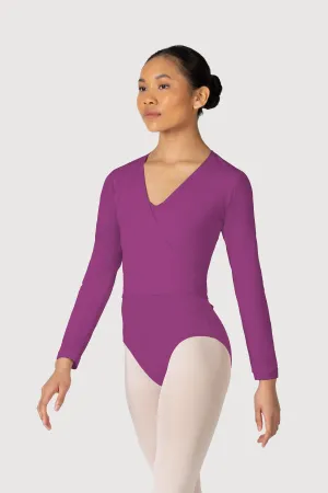 Z0858L - Bloch Overture Crossover Womens Long Sleeve Wrap Top