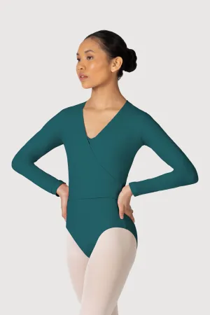 Z0858L - Bloch Overture Crossover Womens Long Sleeve Wrap Top