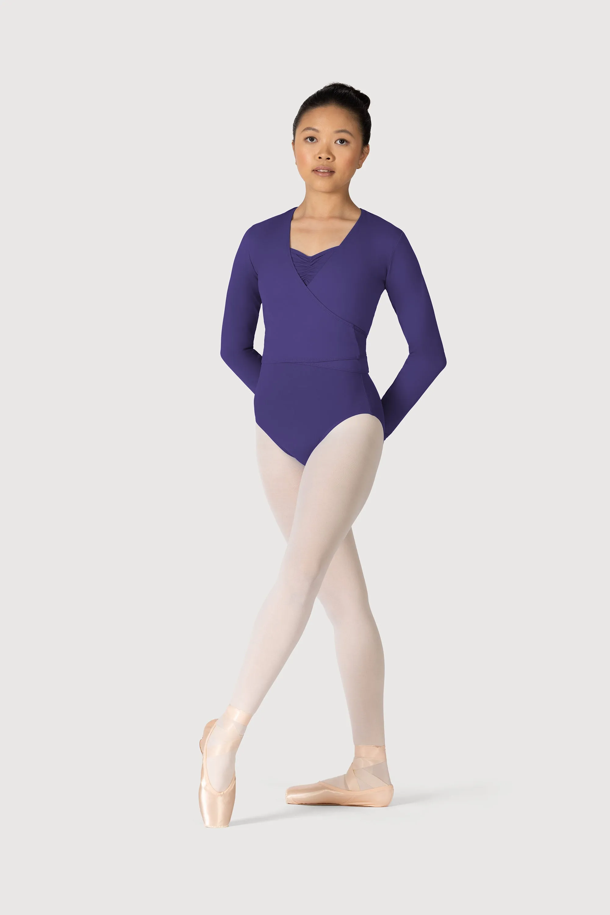 Z0858L - Bloch Overture Crossover Womens Long Sleeve Wrap Top