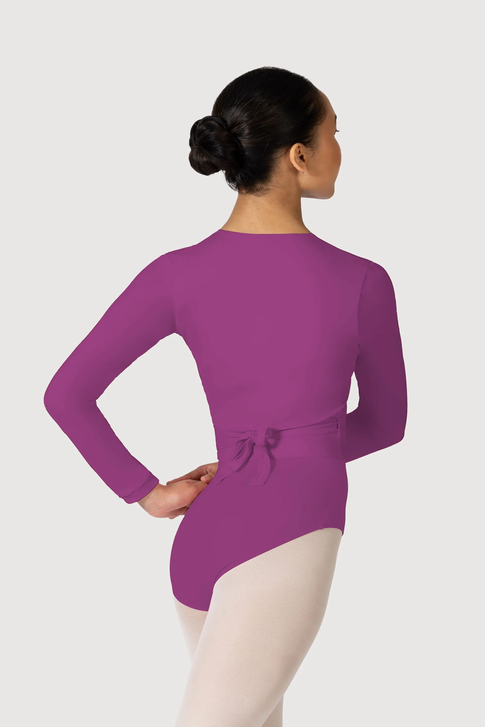 Z0858L - Bloch Overture Crossover Womens Long Sleeve Wrap Top
