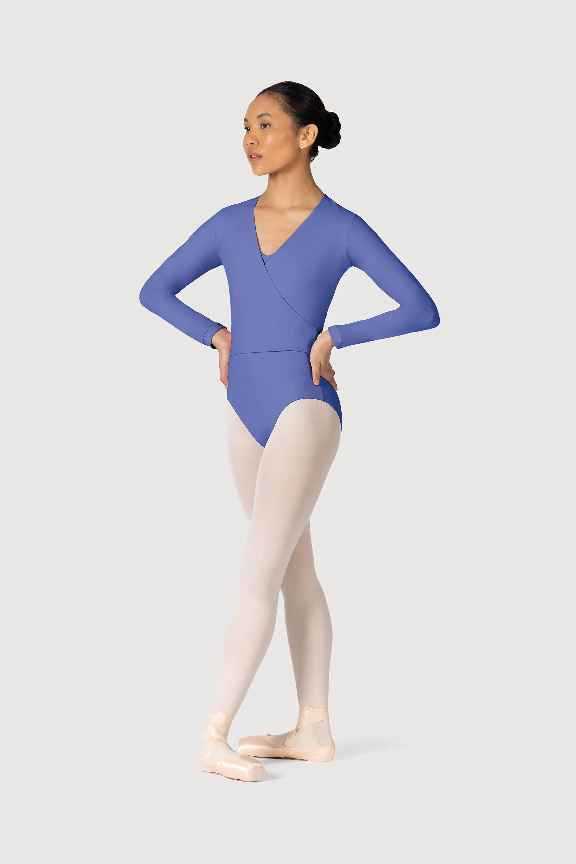Z0858L - Bloch Overture Crossover Womens Long Sleeve Wrap Top
